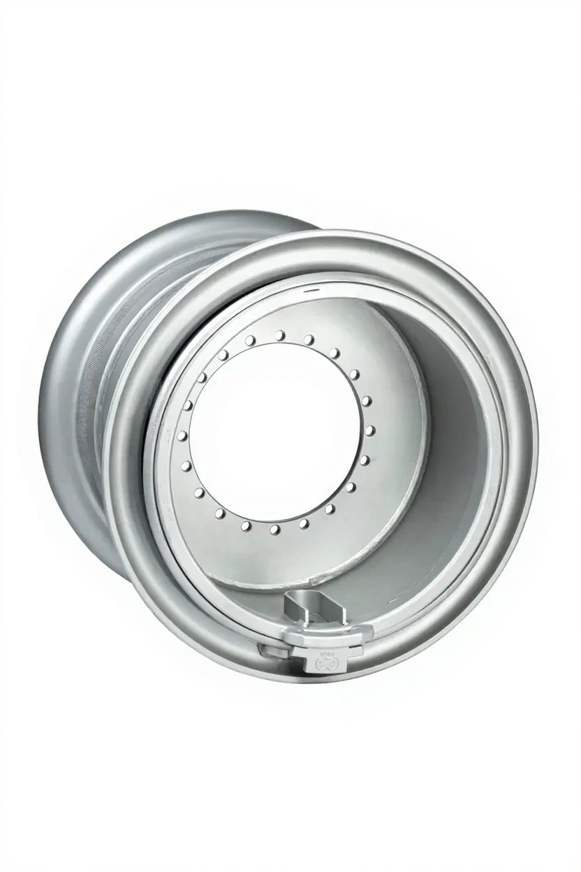 Felge 19.50 - 25 / 2.5, 4-teilig 20/321/350, Ø17mm, ET -50 5500 kg - 40 km/h, Silber RAL9006