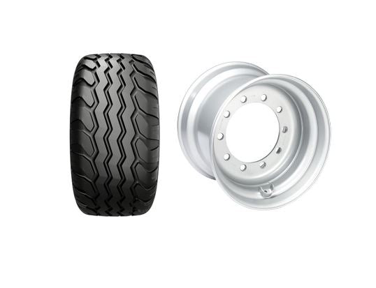 WHEEL 340 / 55 -16 ALLIANCE FARMPRO 327 12 PR, 133 A8 / 129 B, TL, 6/161/205, A2, ET 0 11 X 16, SILVER