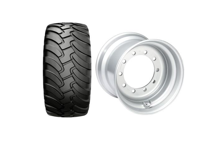 RAD 650 / 50 R 22.5 ALLIANCE 380 163 E, TL, 10/281/335, A3, ET 0 20.00 X 22.5 TH2, RAL9006 SILBER, STEEL BELTED