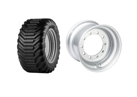 WHEEL 500 / 60 - 22.5 BKT FLOTATION V-LINE 16 PR, 163 A8, TL, 8/221/275, B2, ET -50 16.00 X 22.5, RAL9006 SILVER, VS H
