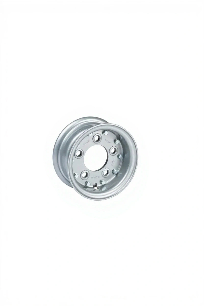 Felge 4.00 E - 9, 2-teilig 5/94/140, A1, Ø18.5mm, ET -5 1450 kg - 25 km/h, Silber RAL9006&nbsp;