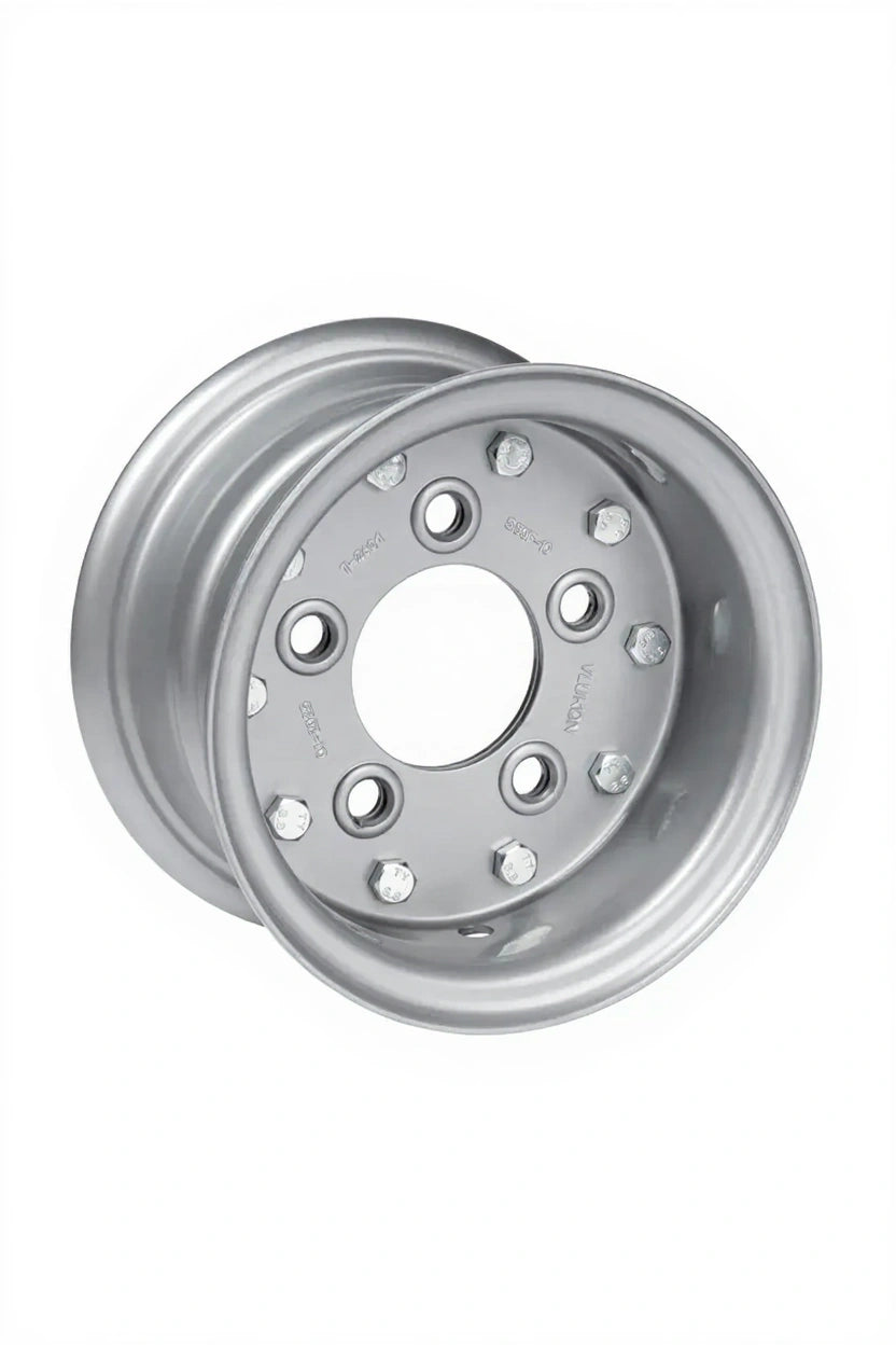 Felge 5.50 F - 10, 2-teilig 5/94/140, E1, Ø18.5mm, ET 0 1900 kg - 25 km/h, Silber RAL9006