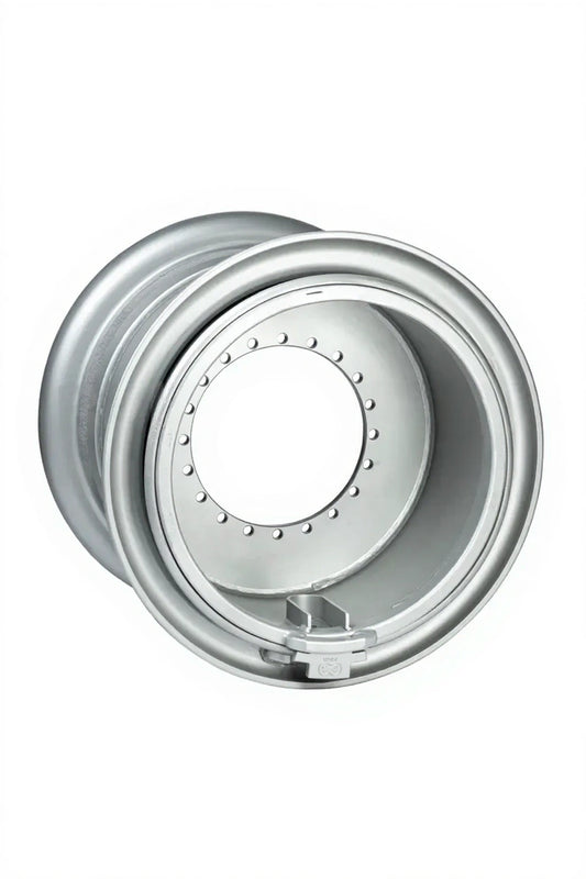 Felge 19.50 - 25 / 2.5, 4-teilig 20/321/350, Ø17mm, ET -50 5500 kg - 40 km/h, Silber RAL9006