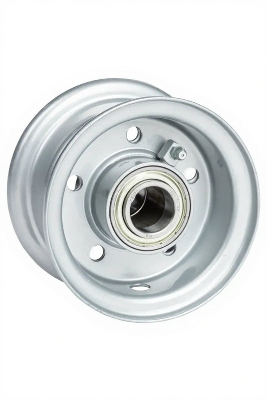Felge 2.10 - 4 Stahl Gabelmont., Kugellager, 25x60/54 250 kg - 20 km/h, Silber RAL9006&nbsp;