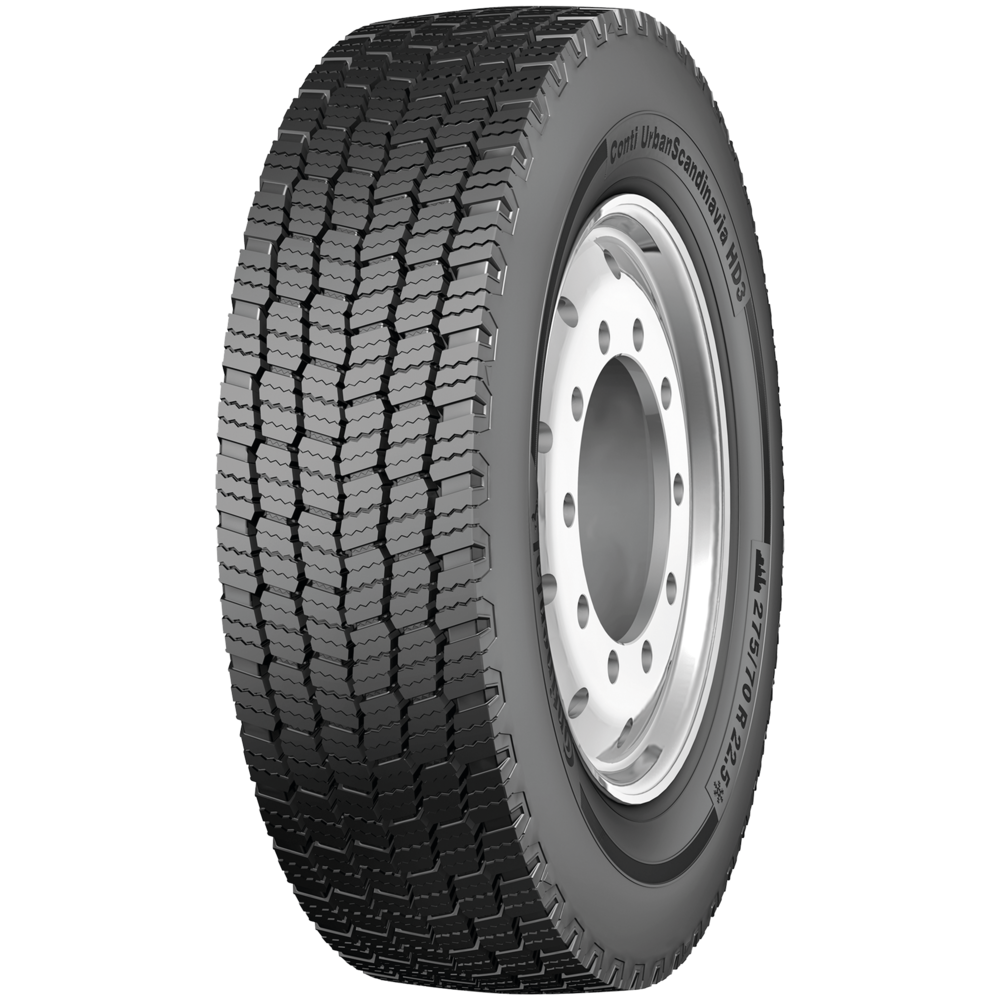 Truck Tires CONTINENTAL 275/70R 22.5 150J TL URBAN HD3 SCAN